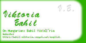 viktoria bahil business card